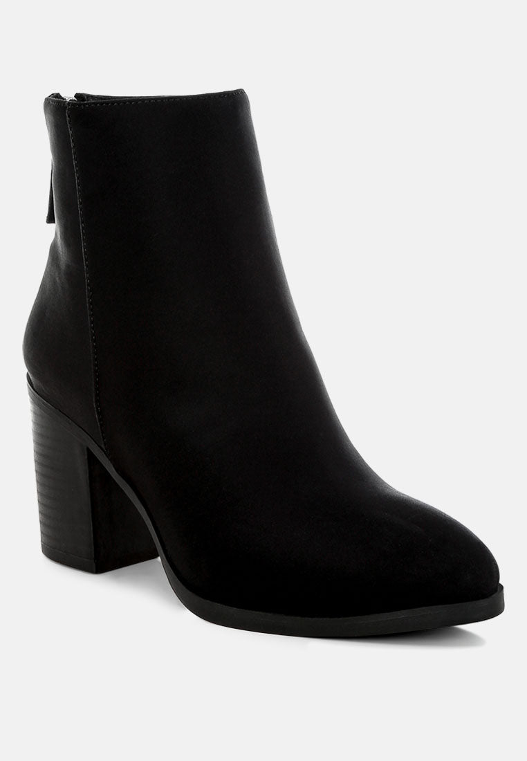 lycra block heel ankle boots#color_black