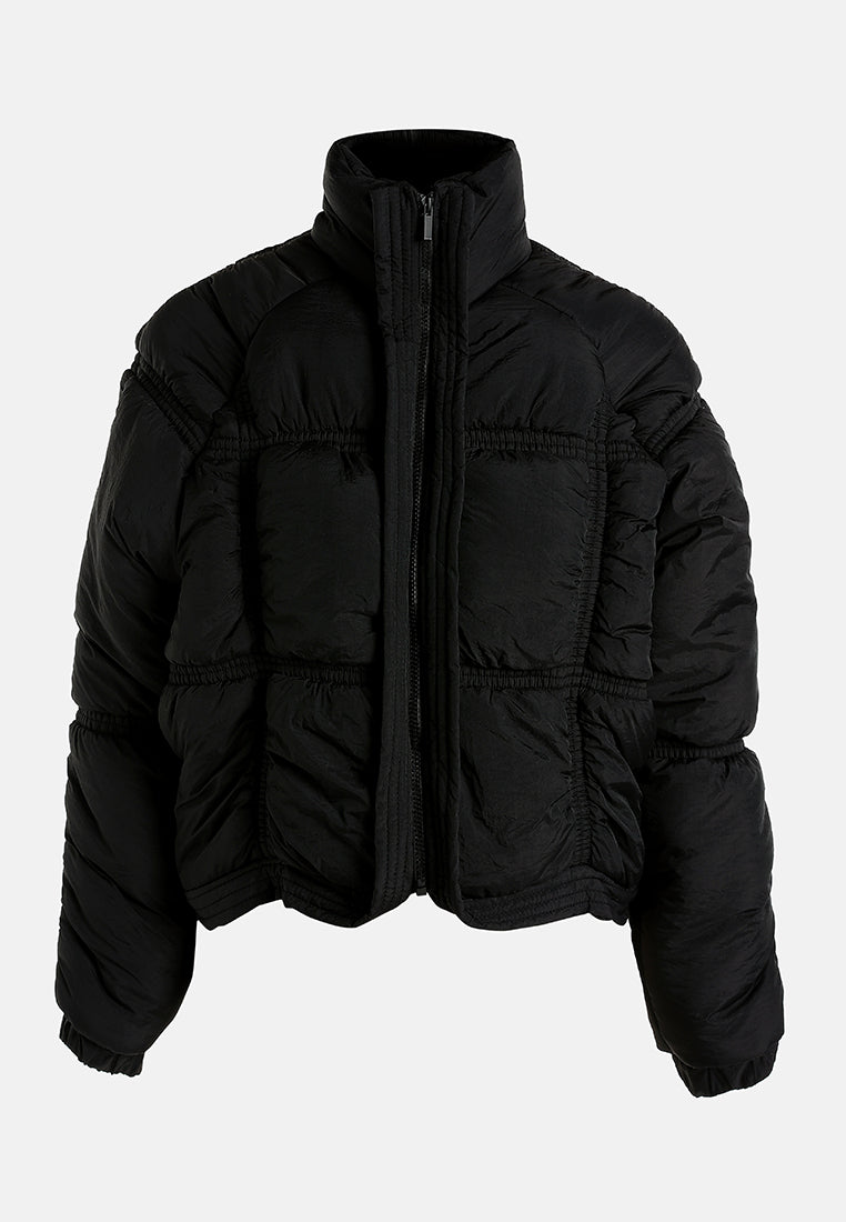 chunky puffer jacket by ruw#color_black