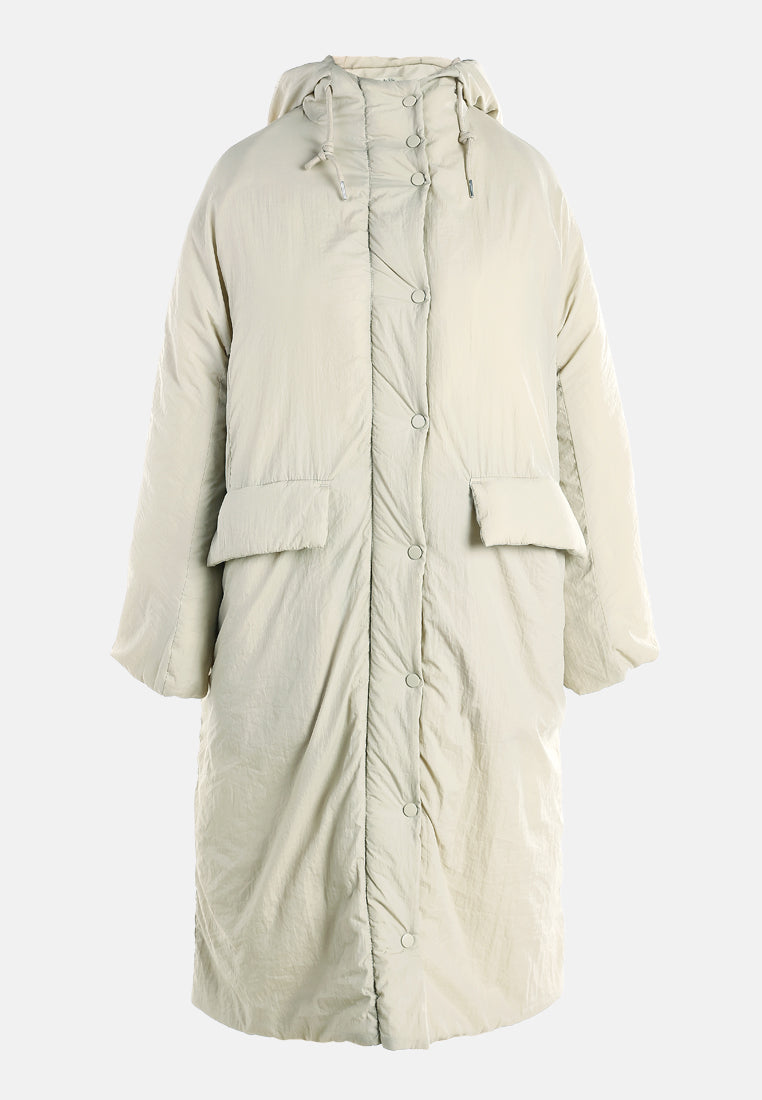 puffer trench coat by ruw#color_stone