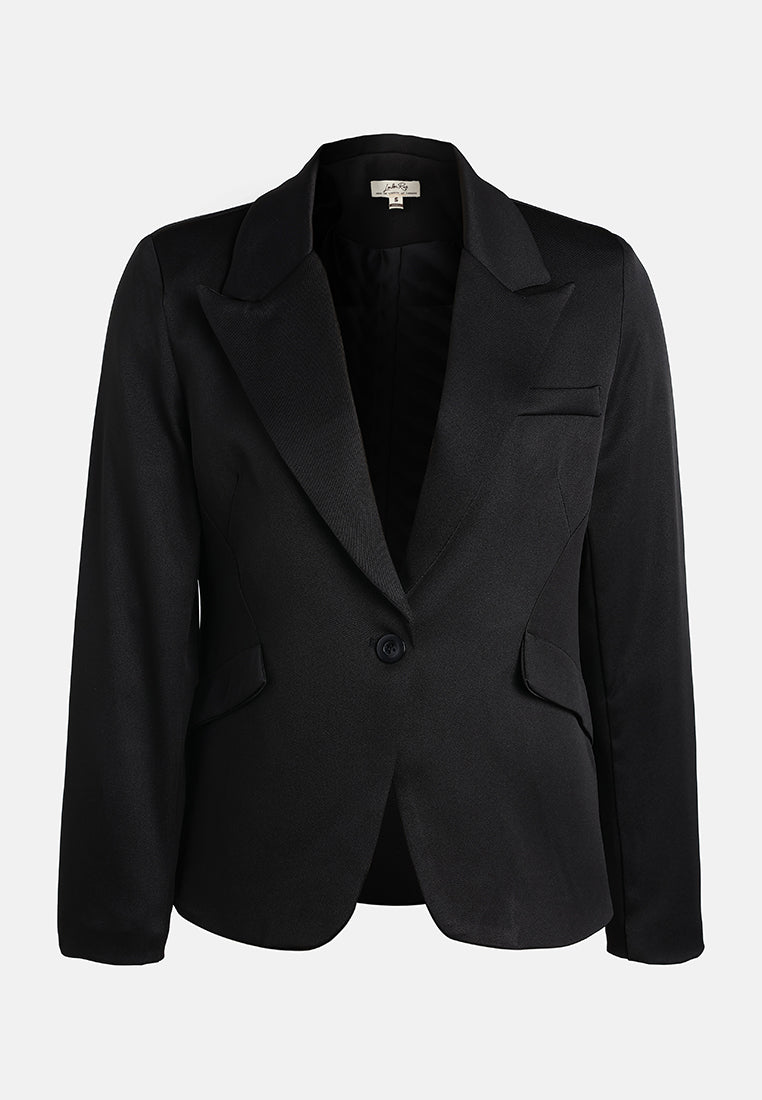 sleek lapel blazer by ruw#color_black