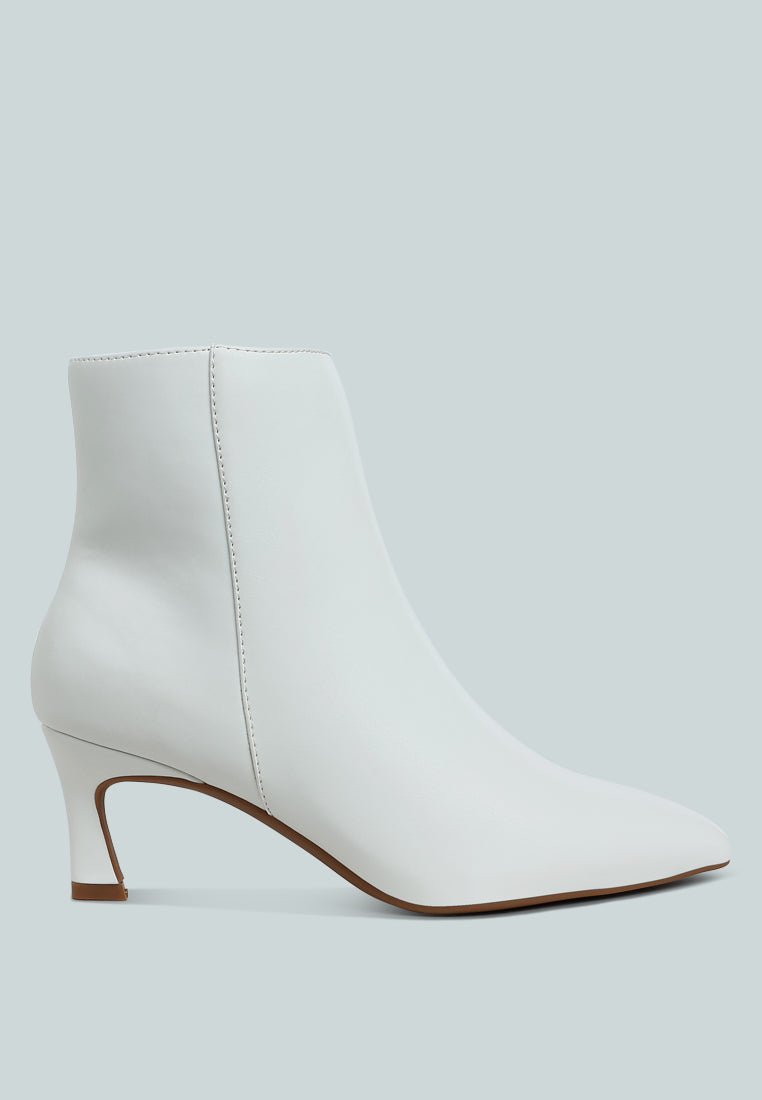 faux leather ankle boots by ruw#color_white
