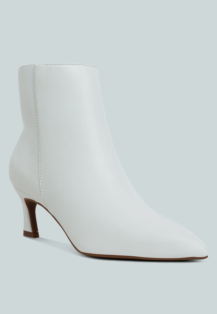 faux leather ankle boots by ruw#color_white