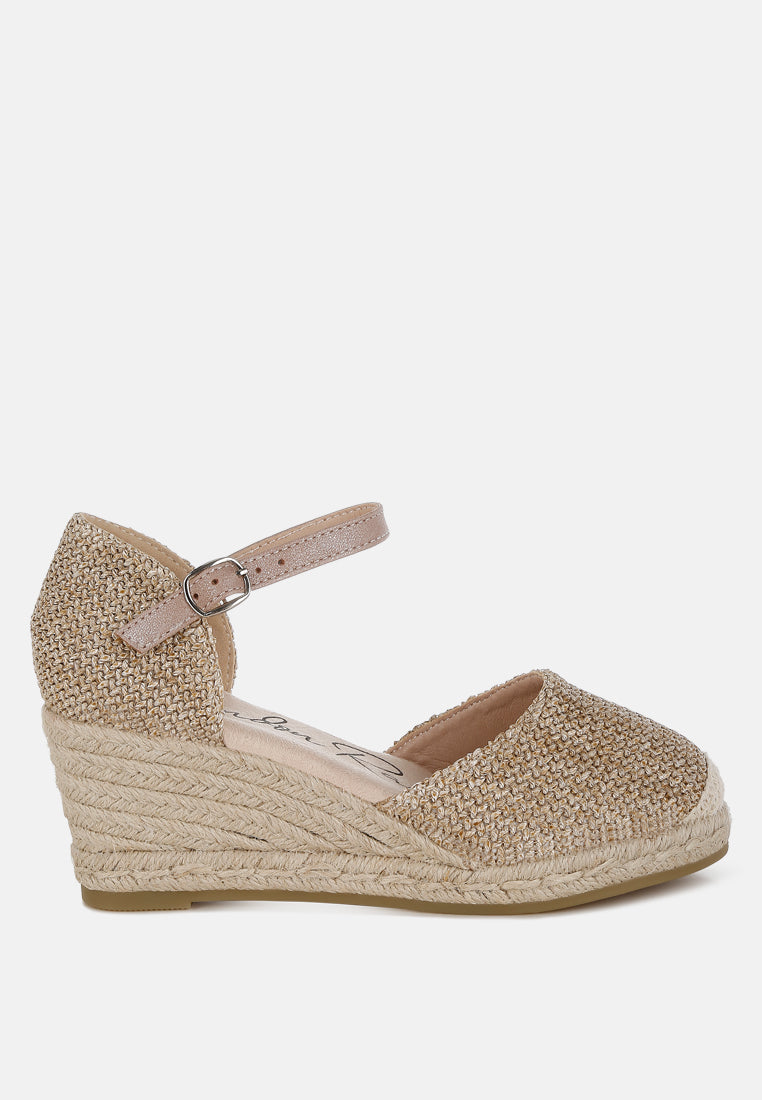 raffia woven wedge sandals by ruw#color_beige