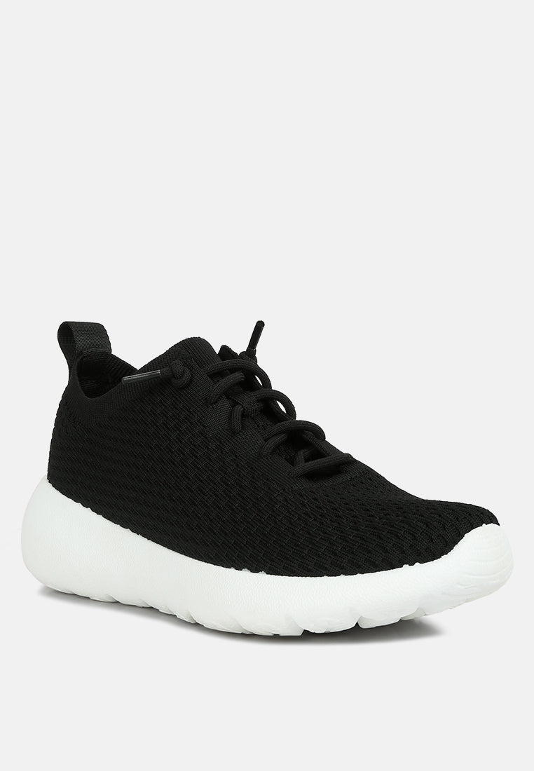 Lace Up Sporty Shoes#color_black