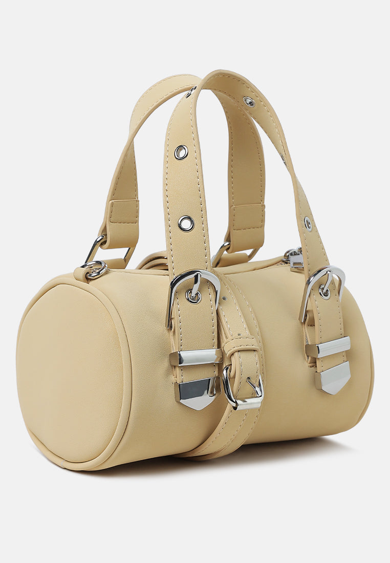 mini cylinder hand bag by ruw#color_nude