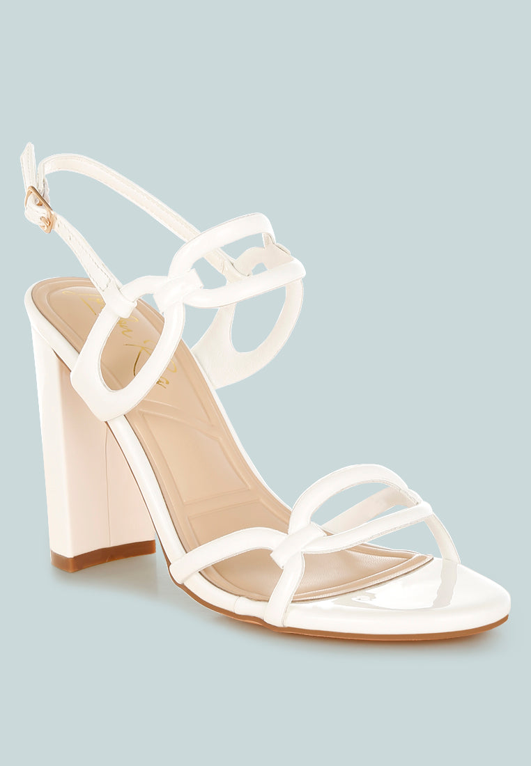 cut out chain sandals by ruw#color_white