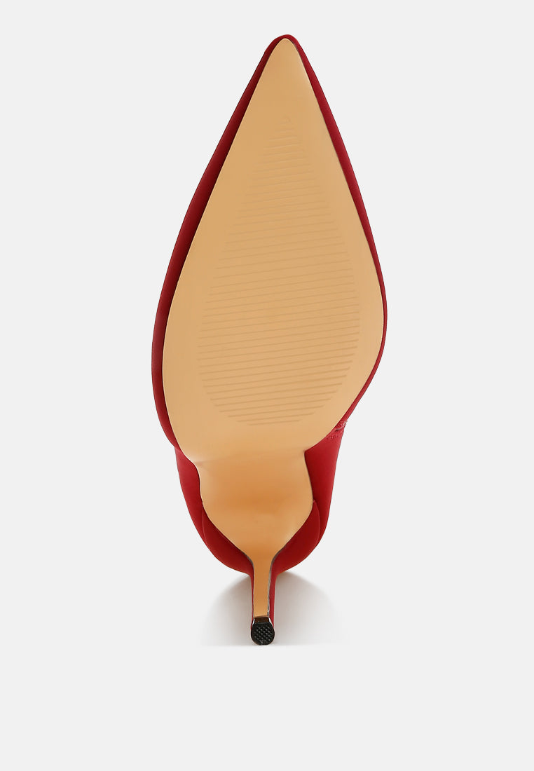 pleather concave cut ankle boots by ruw#color_burgundy
