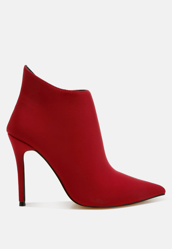 pleather concave cut ankle boots by ruw#color_burgundy
