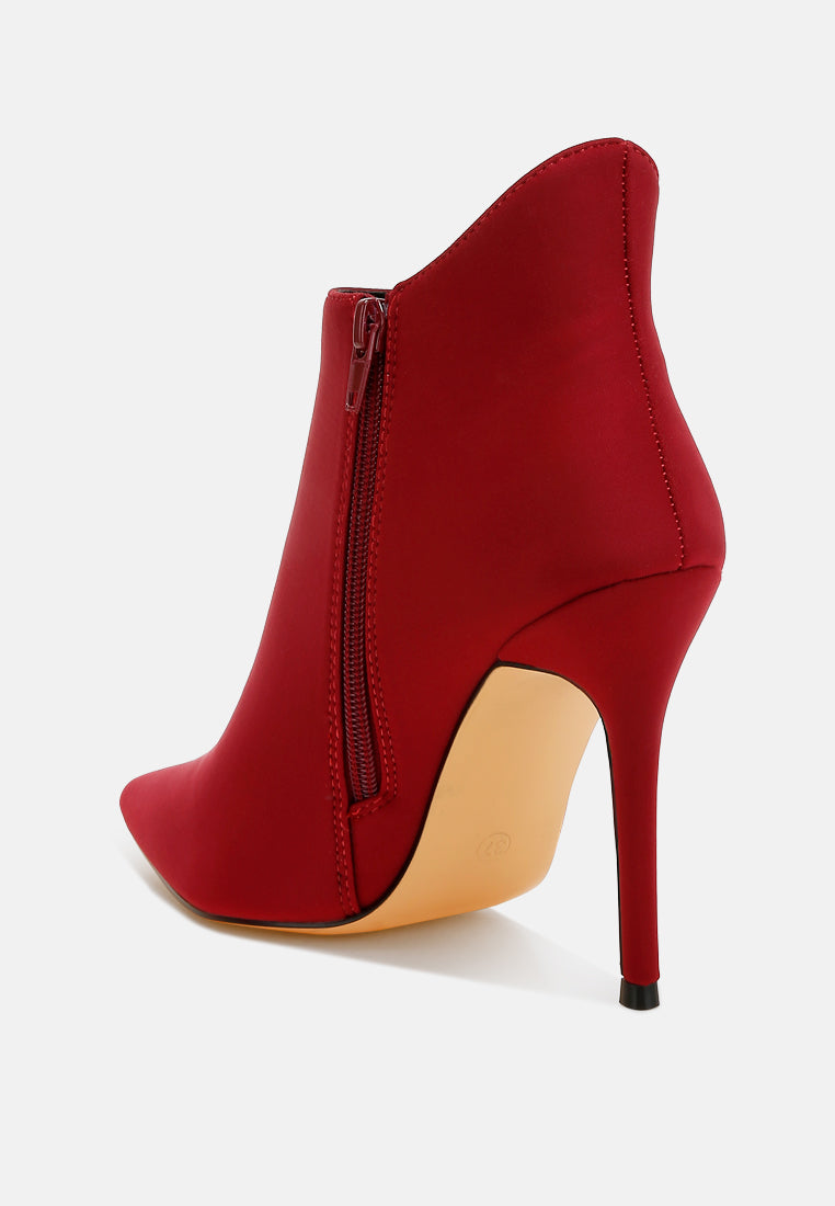pleather concave cut ankle boots by ruw#color_burgundy
