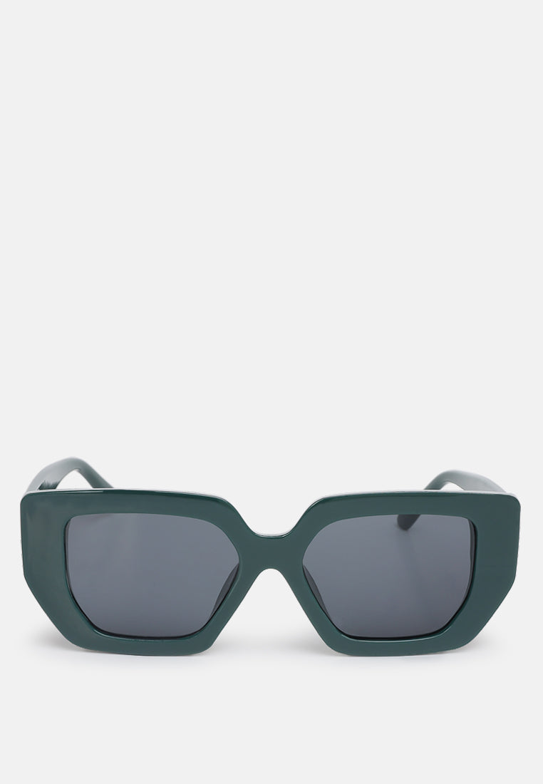 square cat eye sunglasses by ruw#color_green