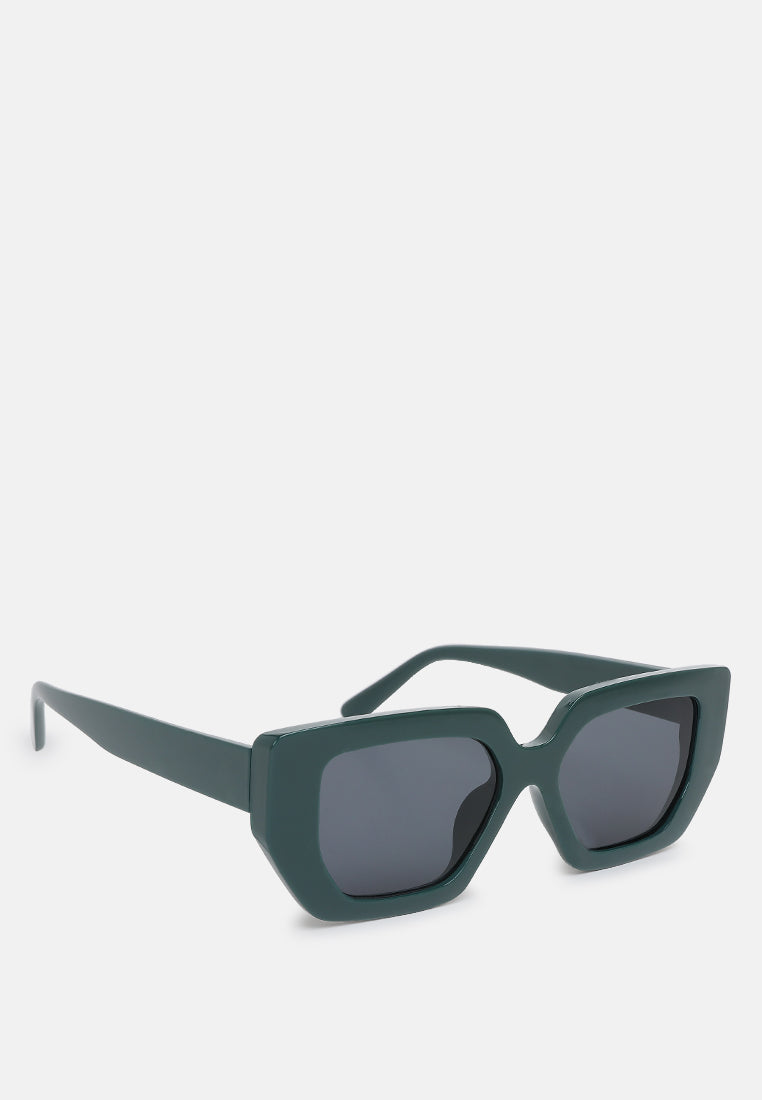 square cat eye sunglasses by ruw#color_green