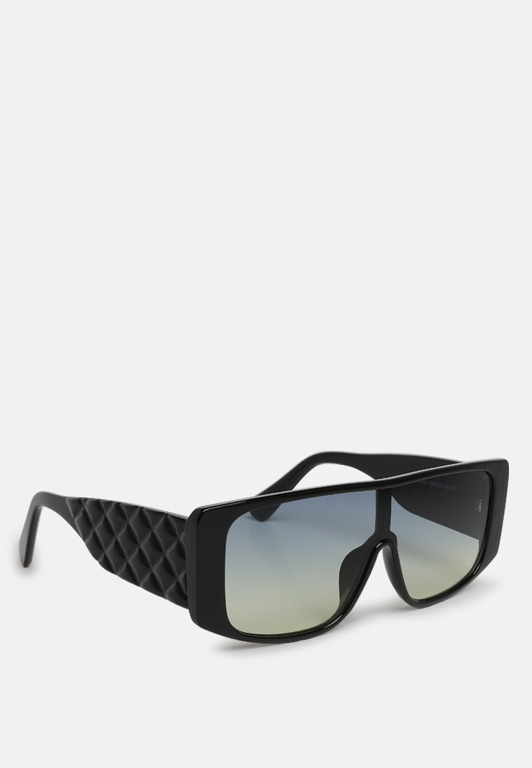 cushion textured oversized sunglasses by ruw#color_black