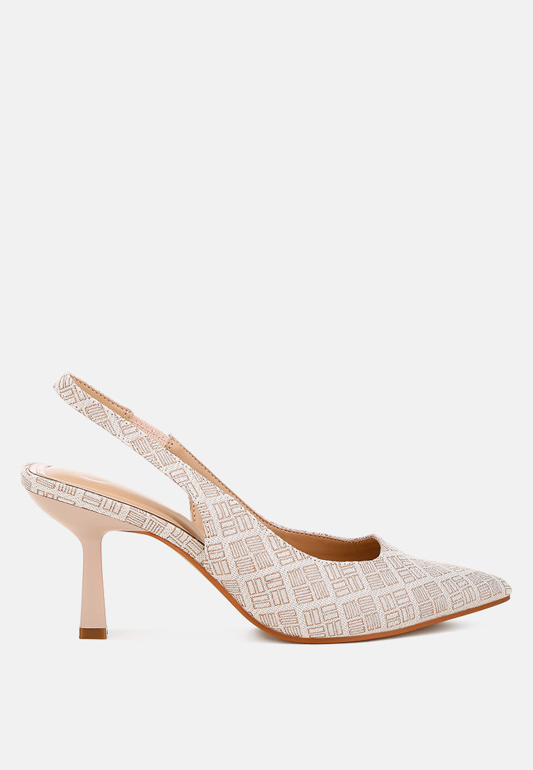 faina pointed toe kitten heel pumps#colour_beige