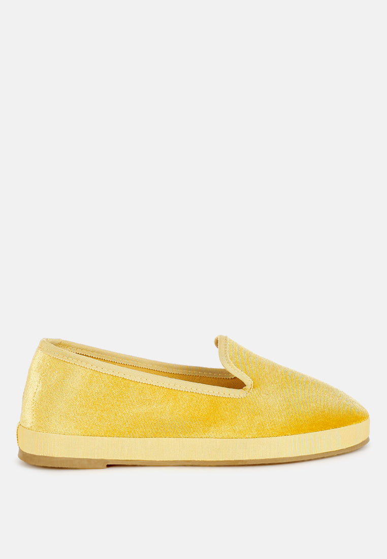 velvet round toe slip-on sneakers by mode#color_light-yellow