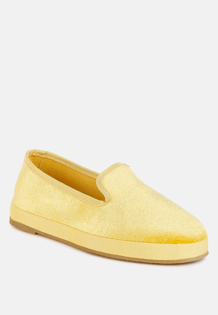 velvet round toe slip-on sneakers by mode#color_light-yellow