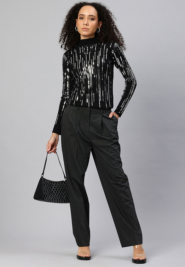 sequin detail full sleeves top by ruw#color_black
