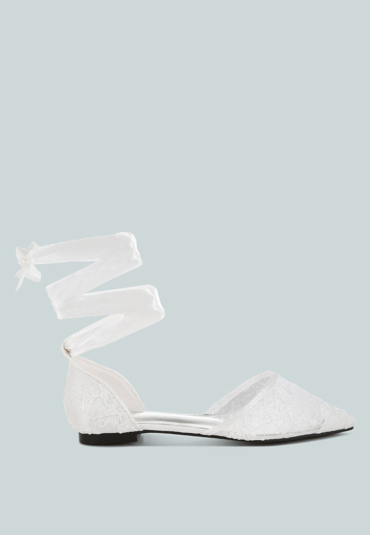 pearl & rhinestone strap flat sandals by ruw#color_white