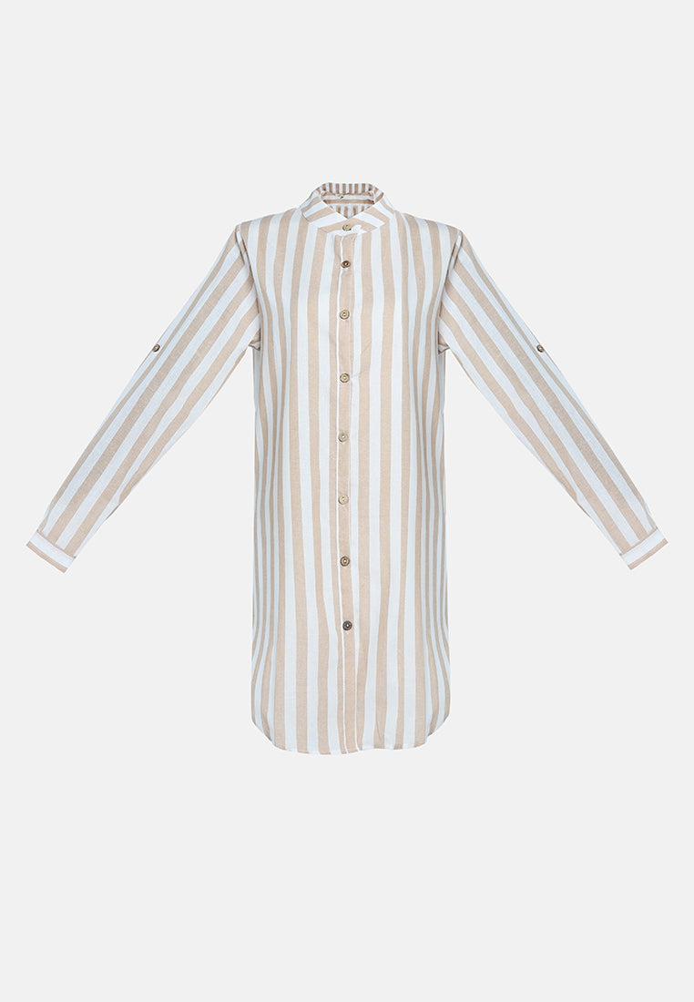 striped long sleeve shirt#color_beige