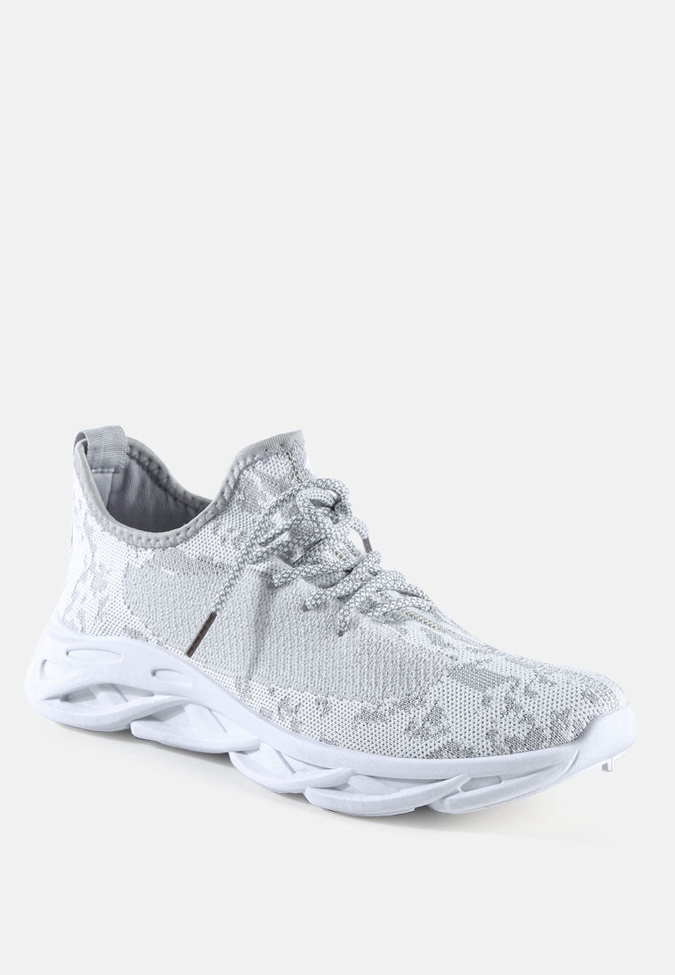 trackon knitted men's running sneakers#color_white