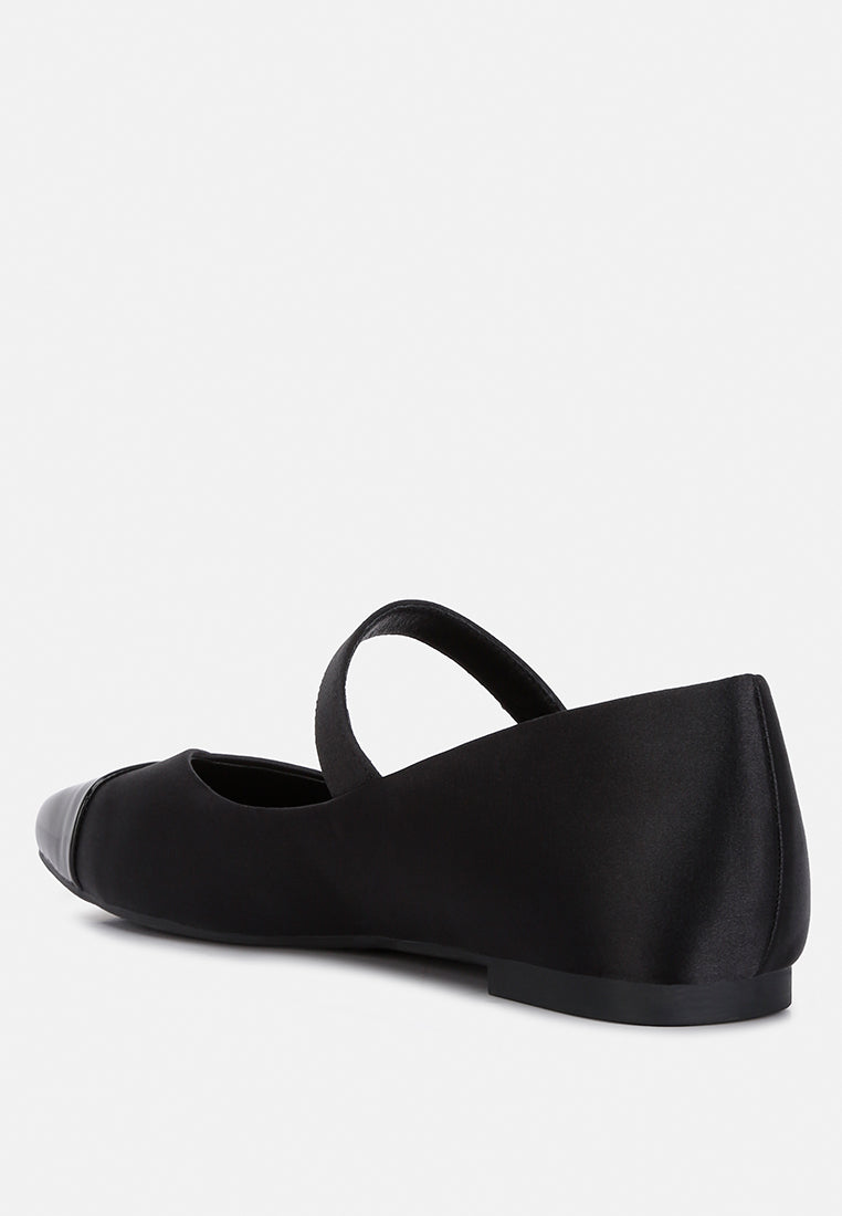 albi patent toe cap satin mary jane#color_black