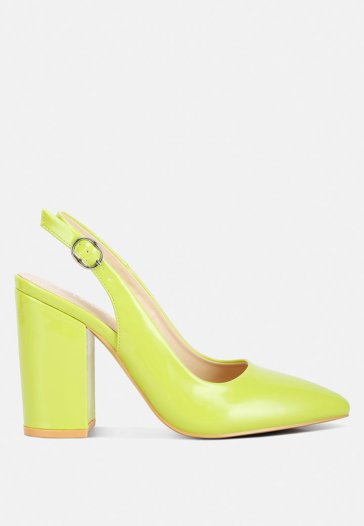 dalaney slingback high block sandals#color_lime-green