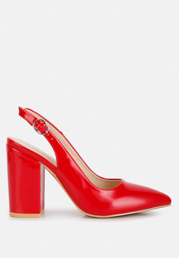 dalaney slingback high block sandals#color_red