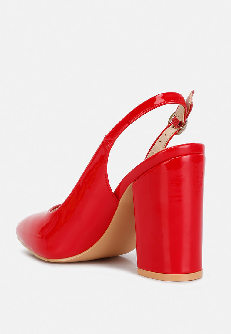 dalaney slingback high block sandals#color_red