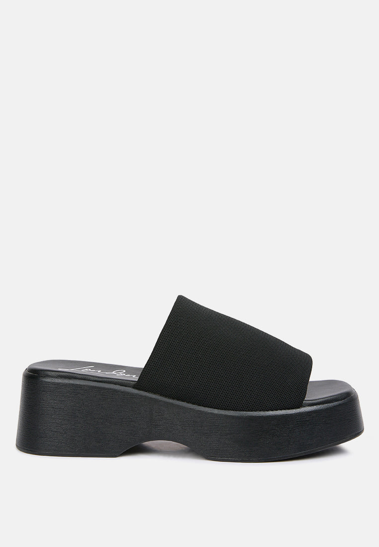morowa casual platform sliders#color_black