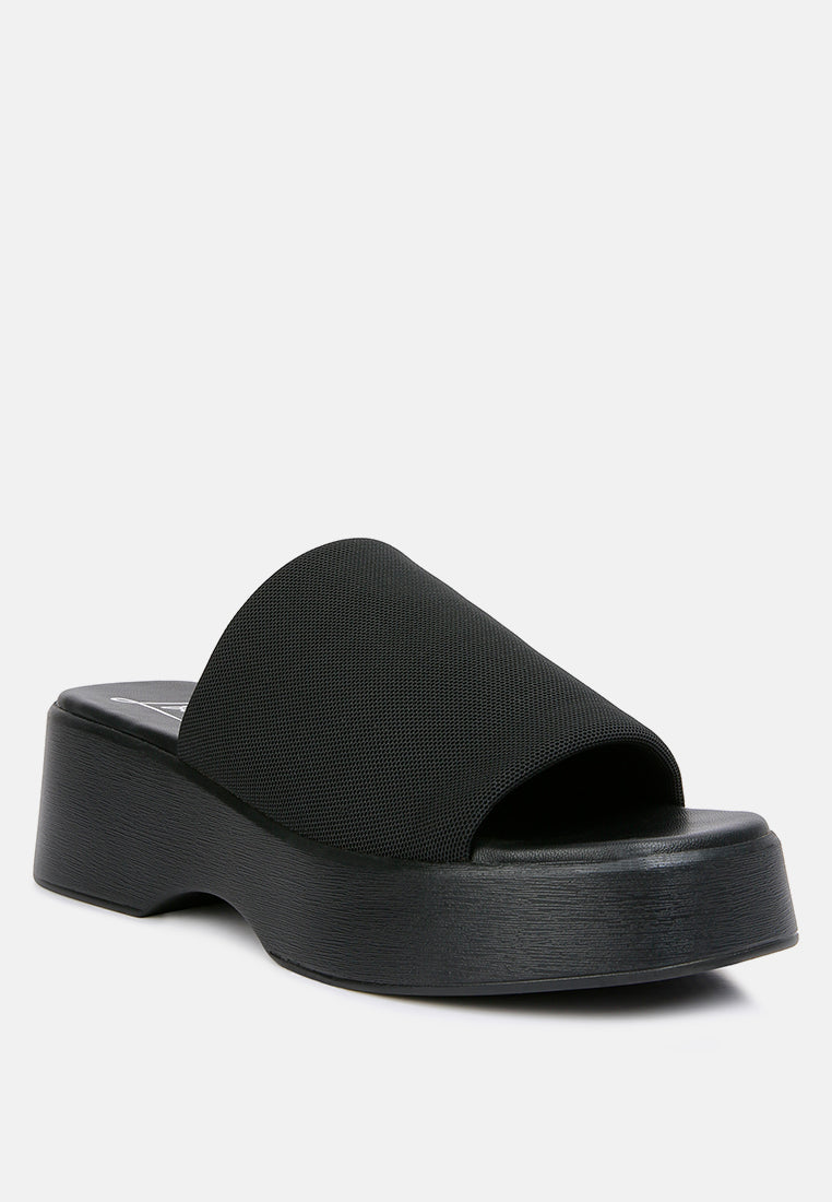morowa casual platform sliders#color_black