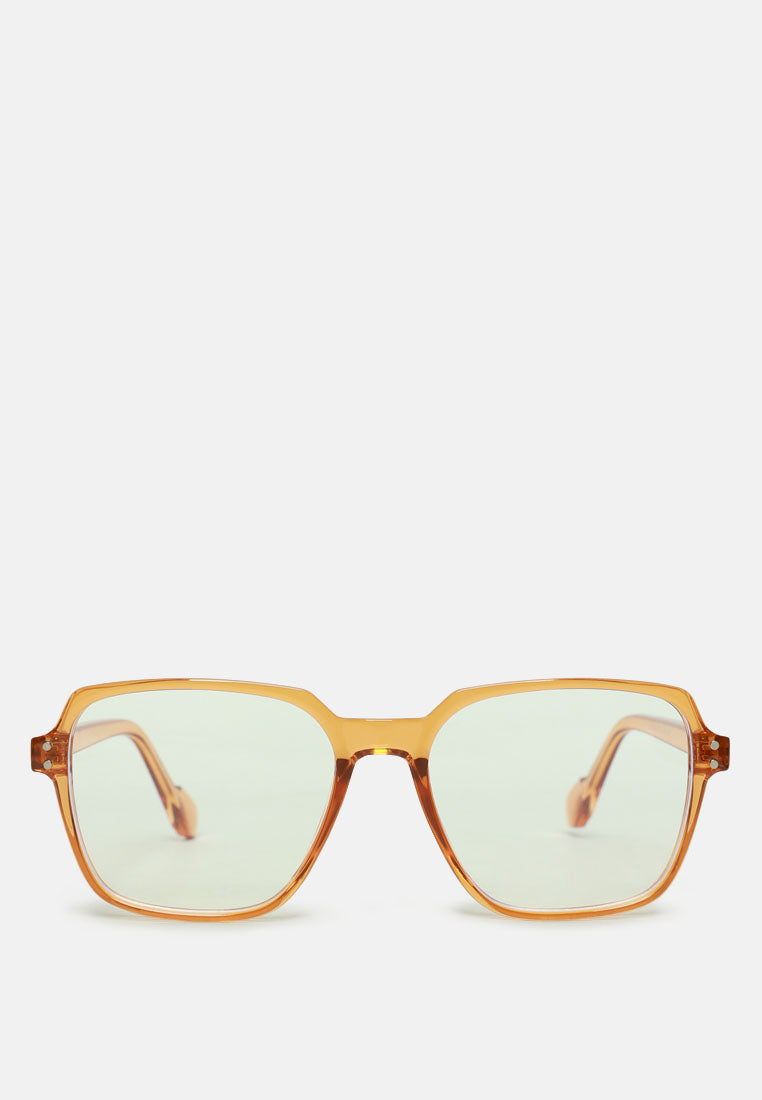 relaxed transparent square sunglasses#color_yellow