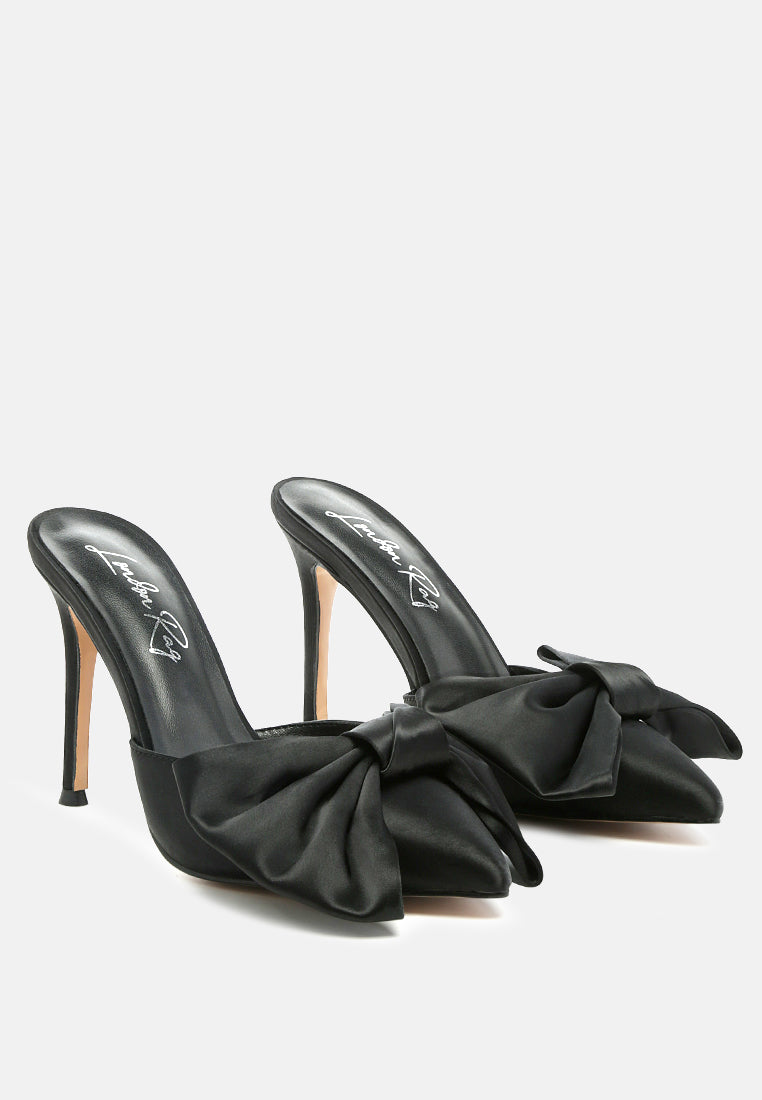 sidonie bow detail stiletto mules#color_black