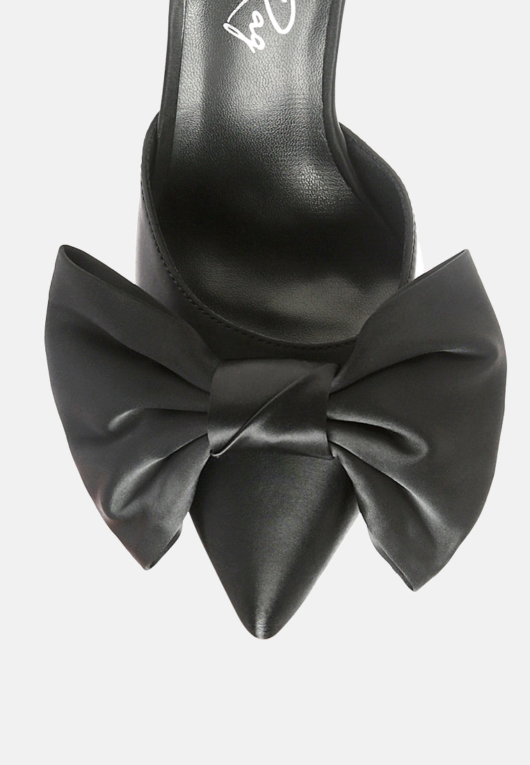 sidonie bow detail stiletto mules#color_black
