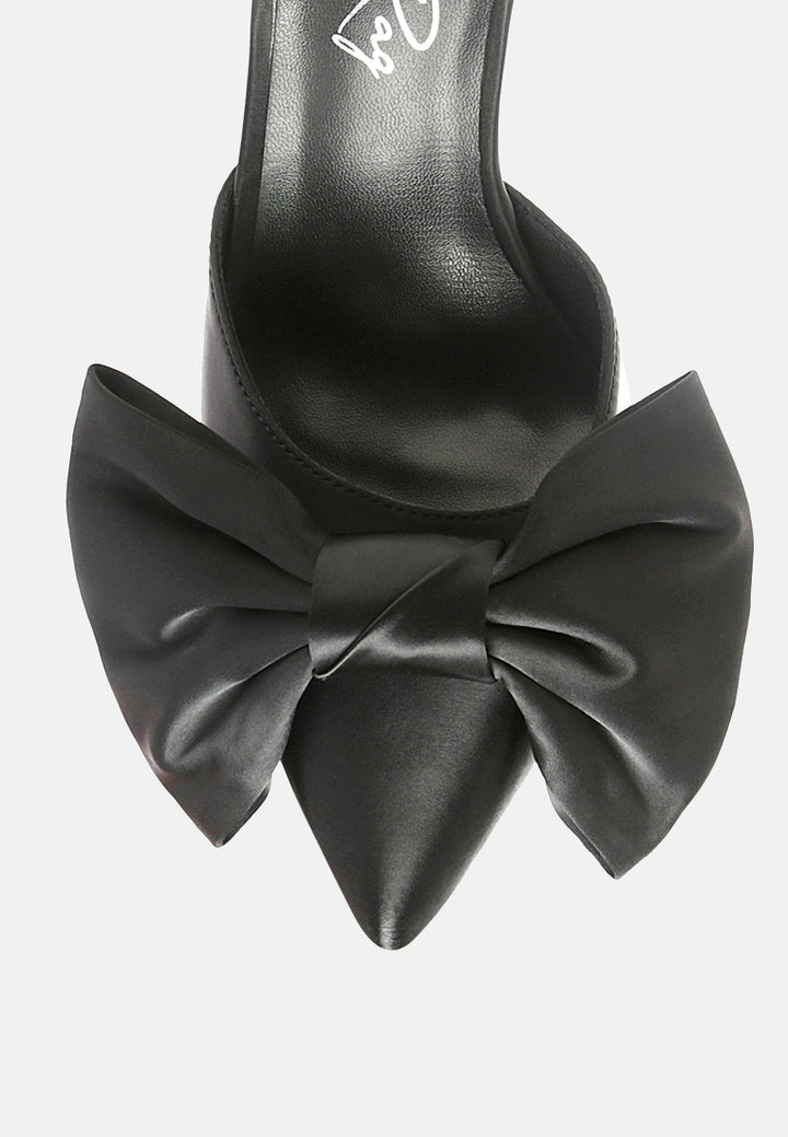 sidonie bow detail stiletto mules#color_black