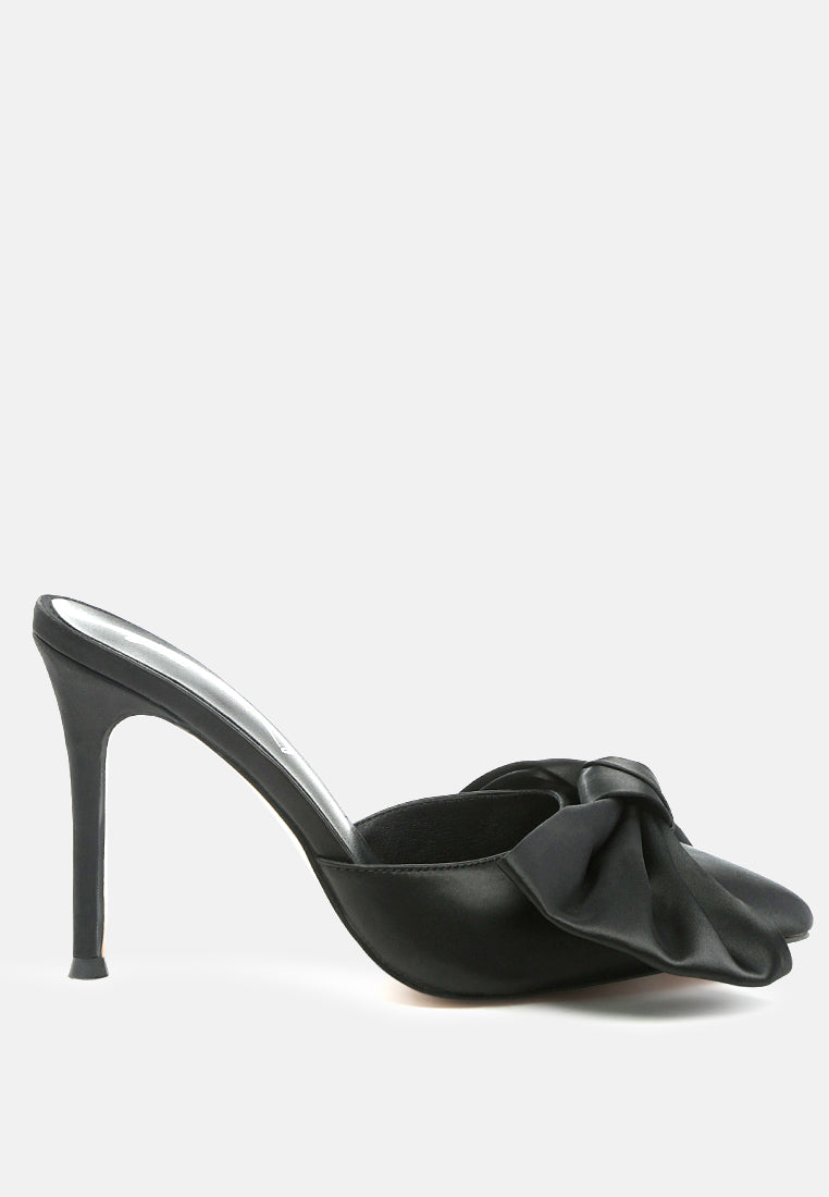 sidonie bow detail stiletto mules#color_black