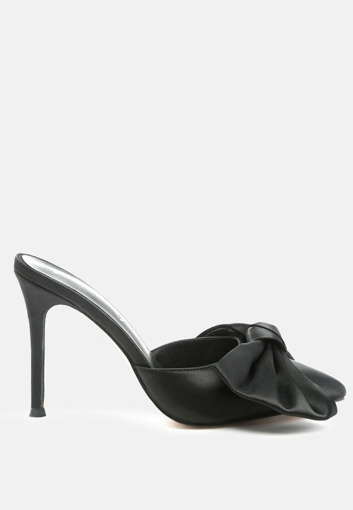 sidonie bow detail stiletto mules#color_black