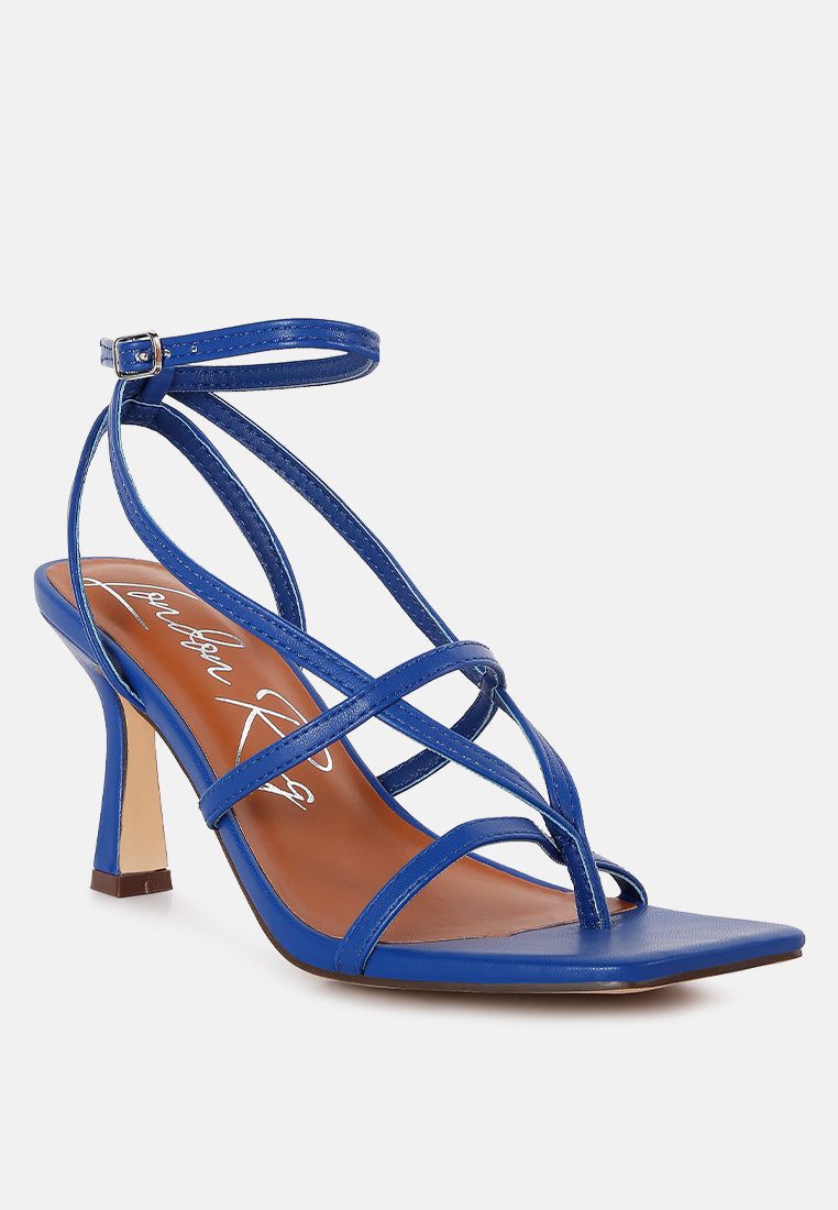 skyline mid heeled ankle strap sandals#color_blue