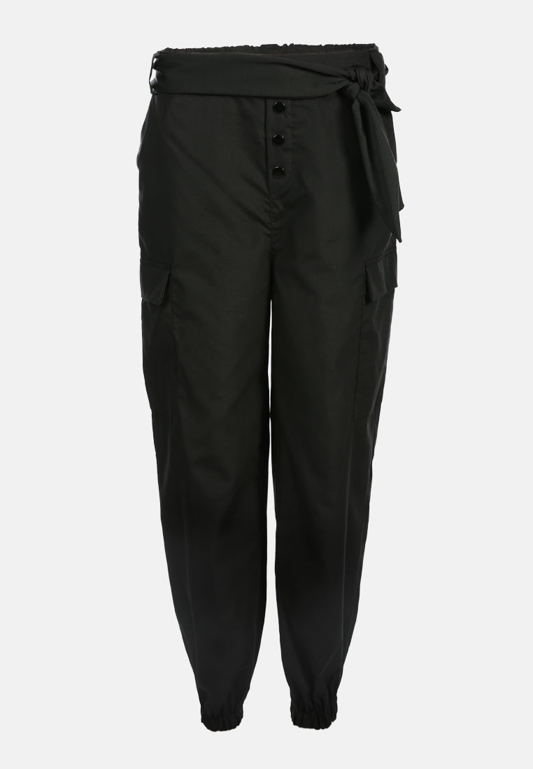 style up cargo belted pant#color_black