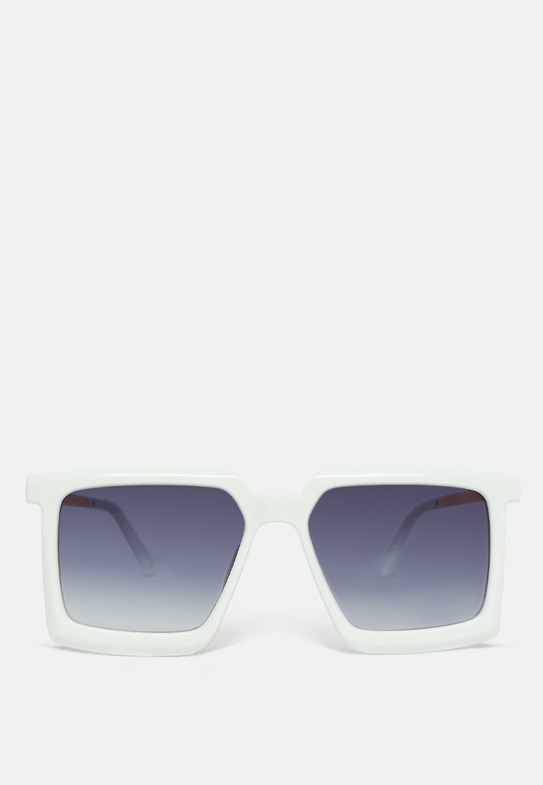 the pristine square sunglasses#color_white-purple