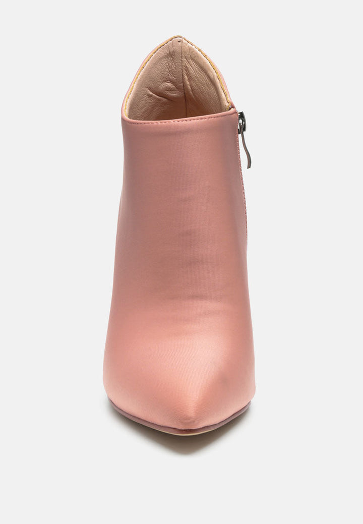 pleather concave cut ankle boots by ruw#color_nude