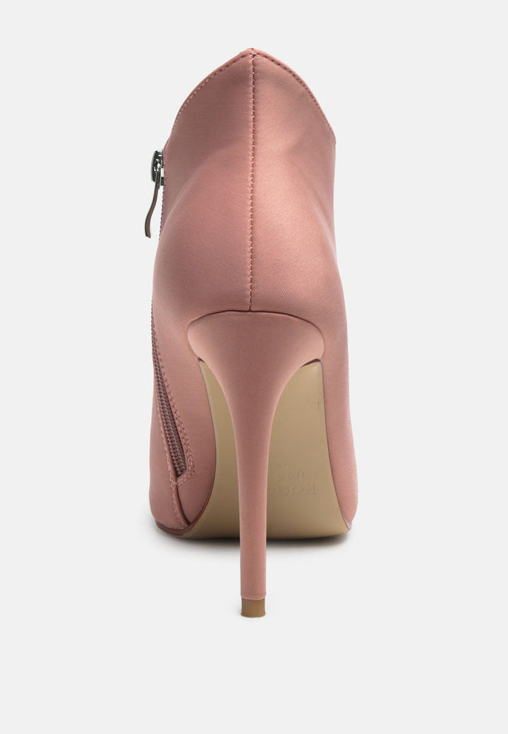 pleather concave cut ankle boots by ruw#color_nude