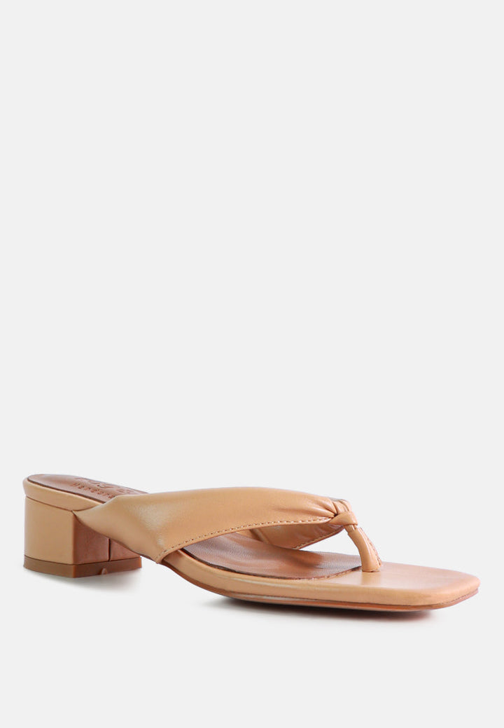 memestar low heel thong sandals by ruw#color_latte