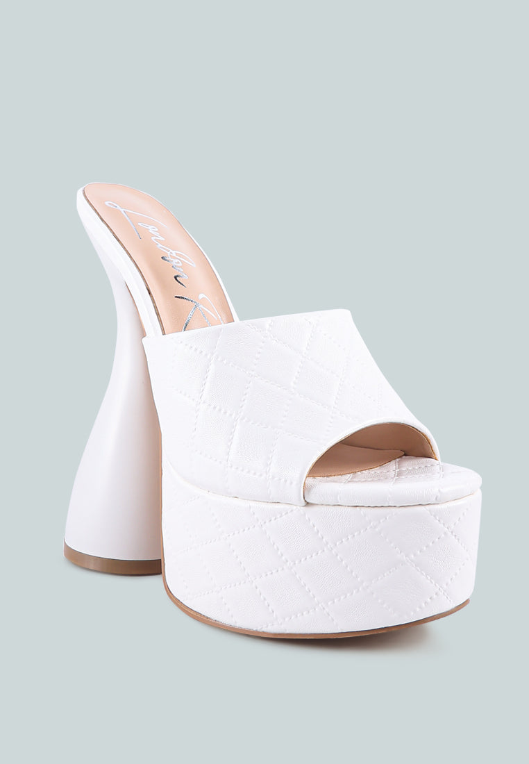 oomph quilted hourglass heel platform sandals by ruw#color_white