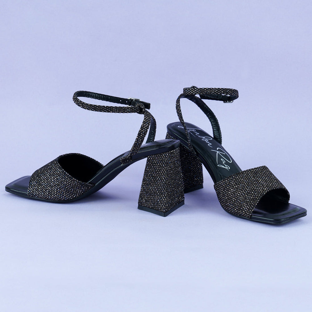 black lino sparkle block heeled sandals#color_black