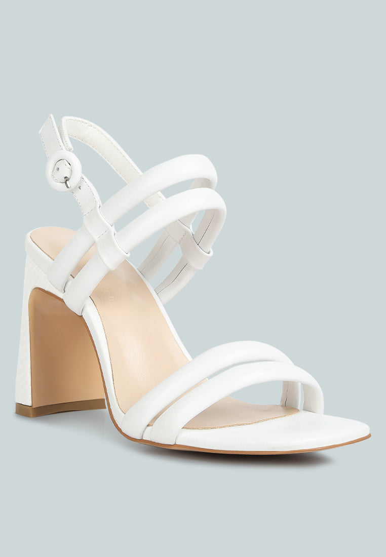 avianna slim block heel sandal by ruw#color_white