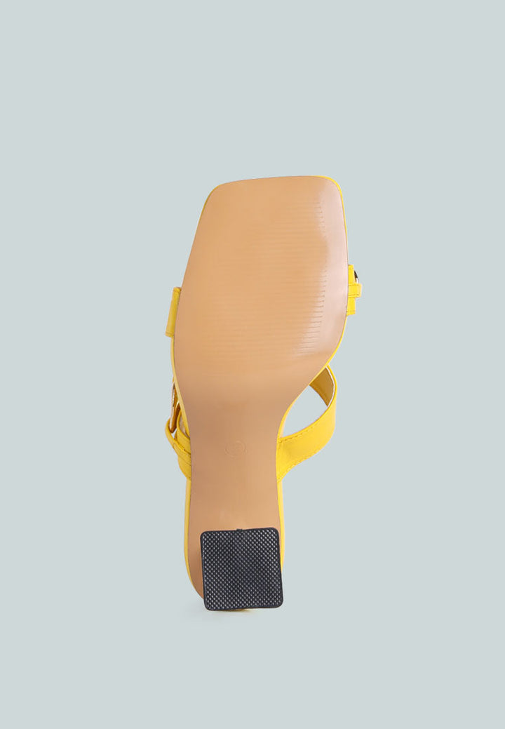 wandy link chain embellished sandals by ruw#color_yellow