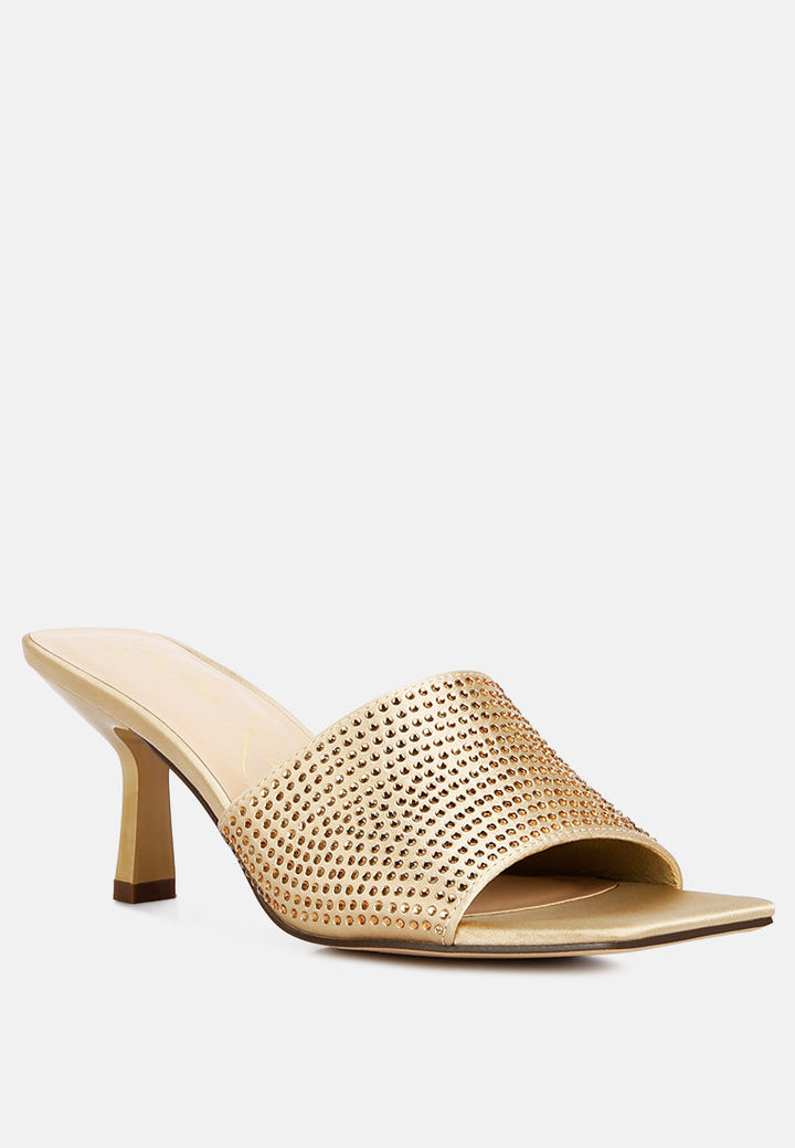 beatrice heat set mid heel sandals by ruw#color_gold
