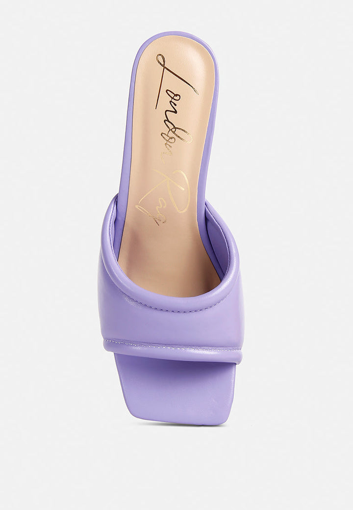 celine quilted italian block heel sandals by ruw#color_purple