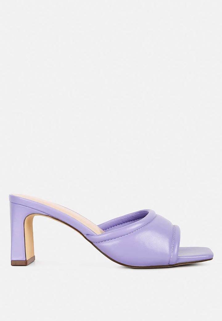 celine quilted italian block heel sandals by ruw#color_purple