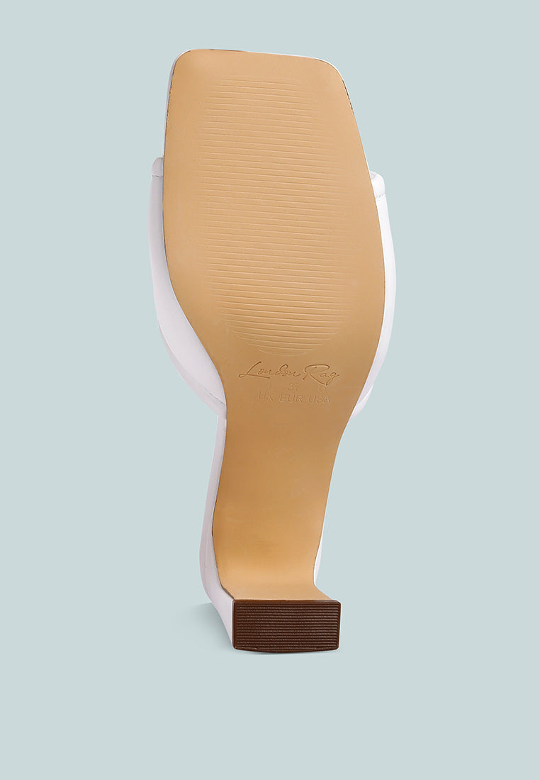 celine quilted italian block heel sandals by ruw#color_white