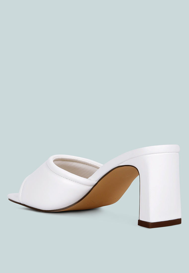 celine quilted italian block heel sandals by ruw#color_white